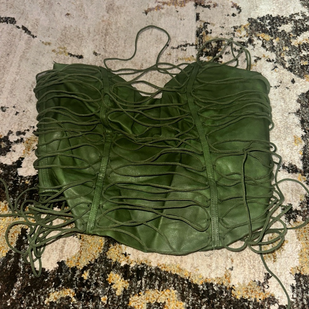 Fashion Nova Olive Green Top